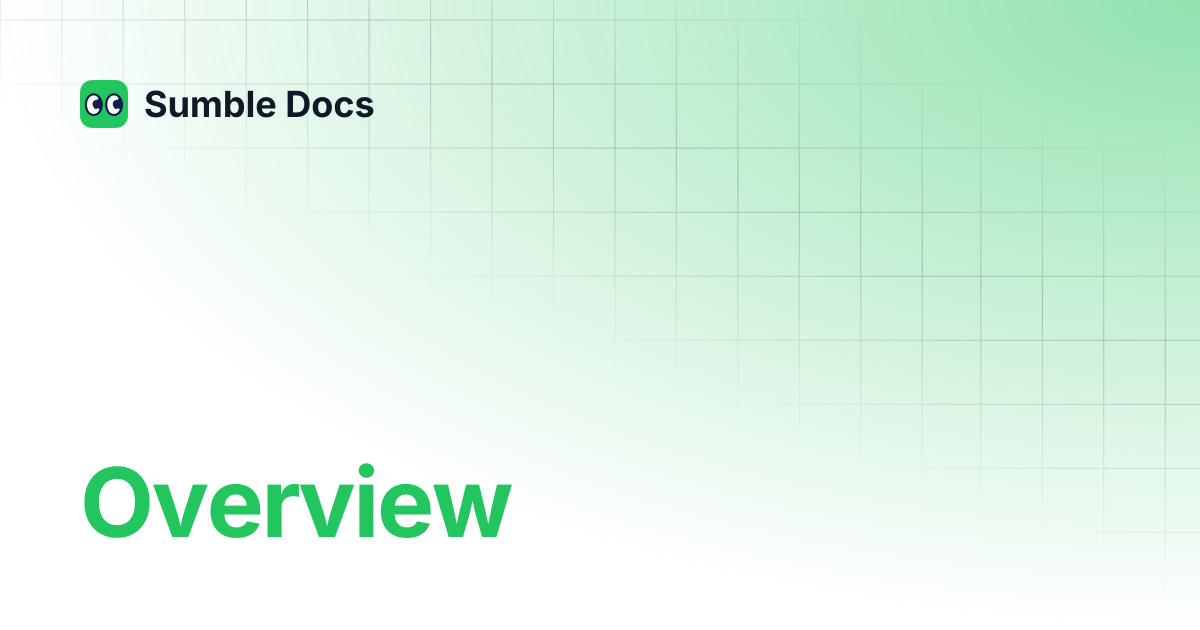 Overview | Sumble Docs